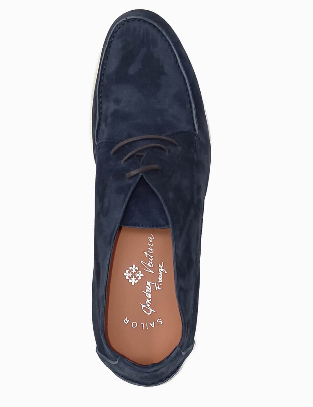 Sailor CRUISE eclipse blue suede summer laced loafer - Andrea Ventura  Firenze