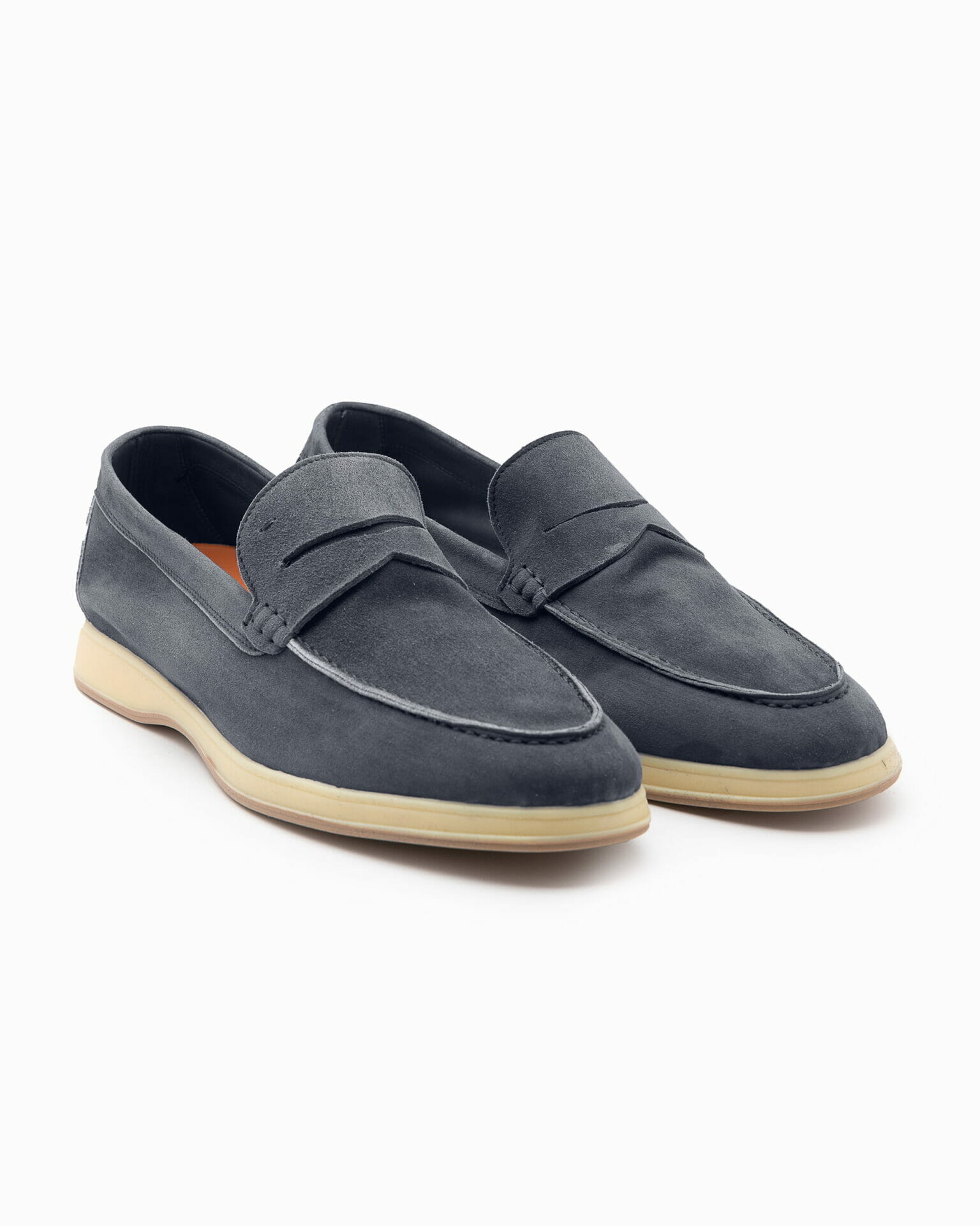 Blue suede clearance penny loafers mens