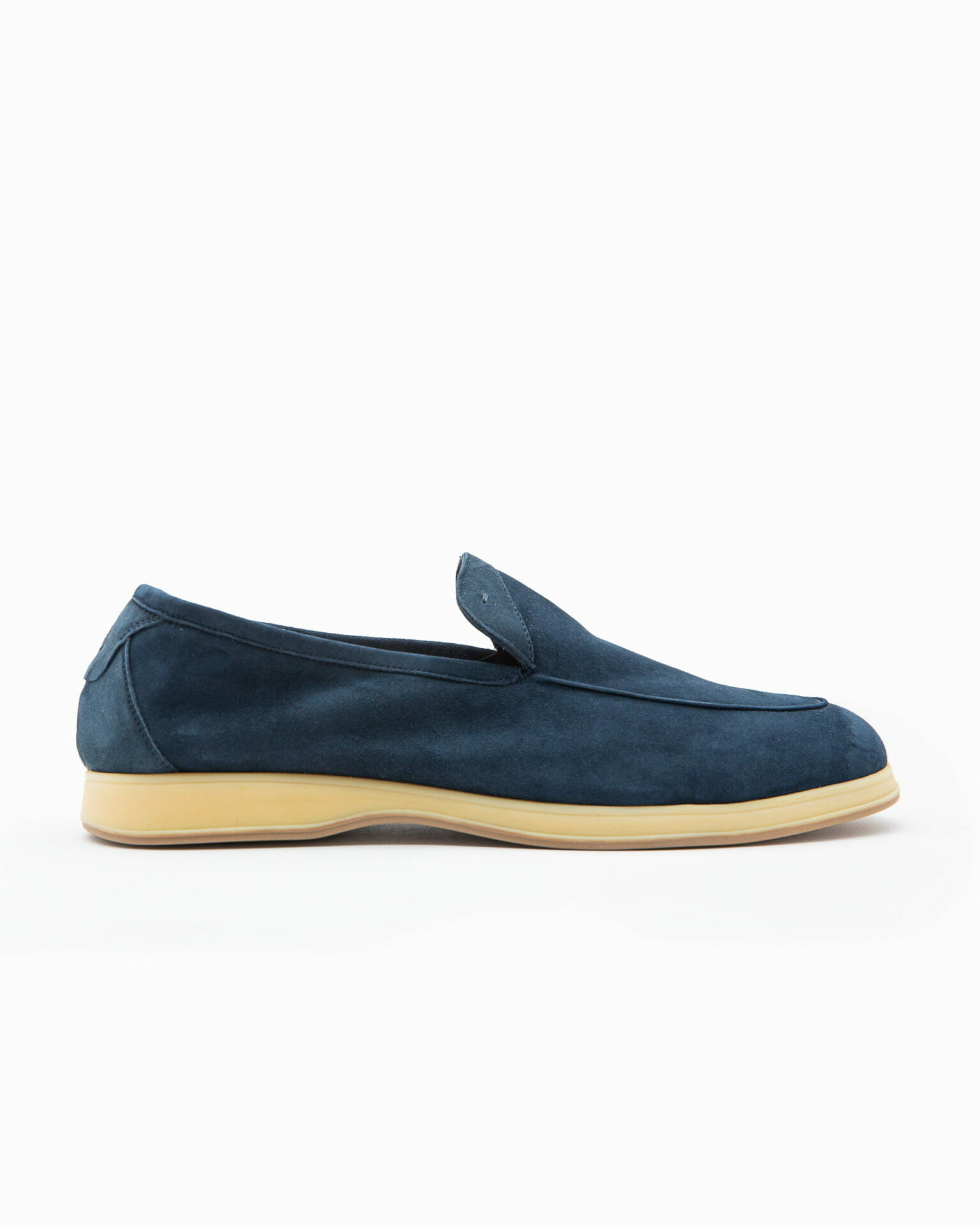 Aquariva beach blue navy suede leather loafer - Andrea Ventura Firenze