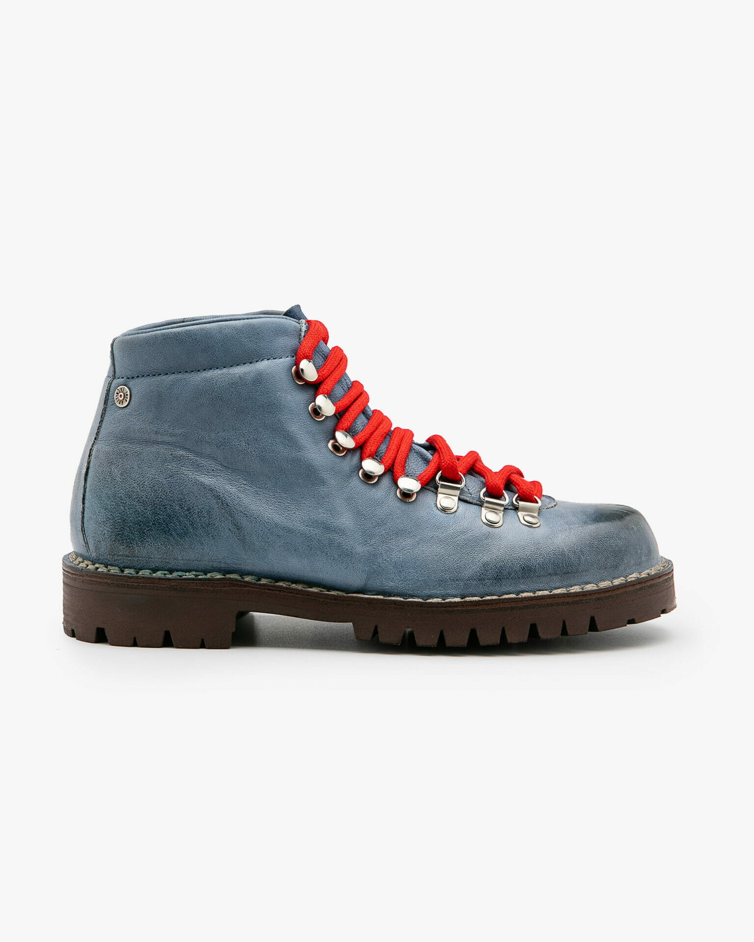 Scarponcino donna in pelle blue jeans lavata Andrea Ventura Firenze
