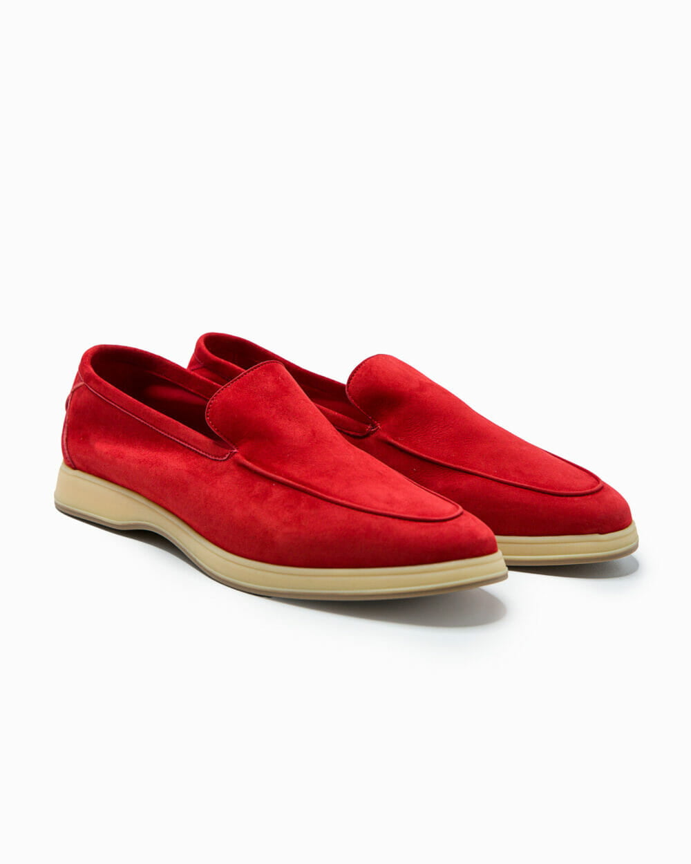 Aq-D-coast-red-suede-sole-pair-alligned