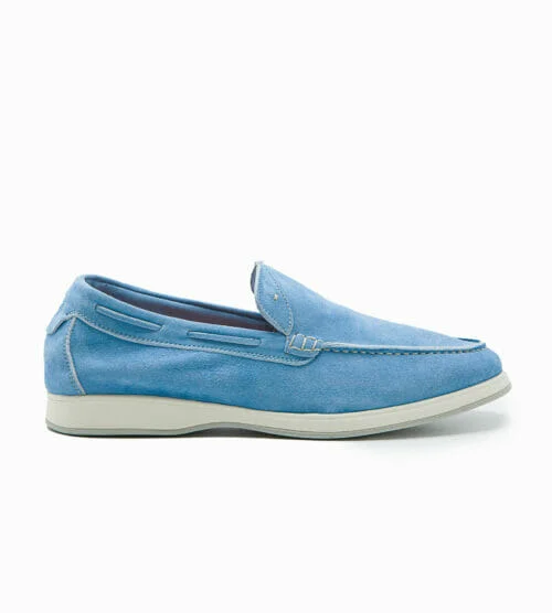 AQUARIVA ISEO AZUR SUEDE LEATHER LOAFER Andrea Ventura Firenze
