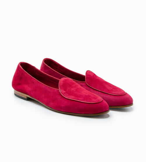 Belgian-d-ls-ruby-red-suede-pair-alligned
